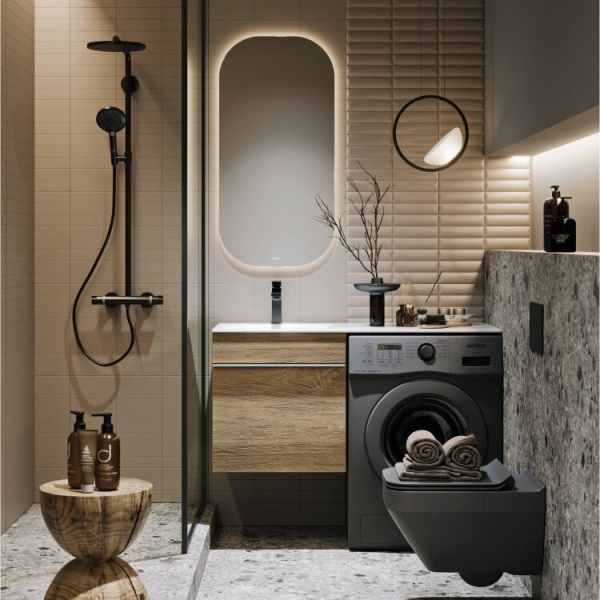 Тумба под стиральную машину Aqwella Terra 115 TER01051DB